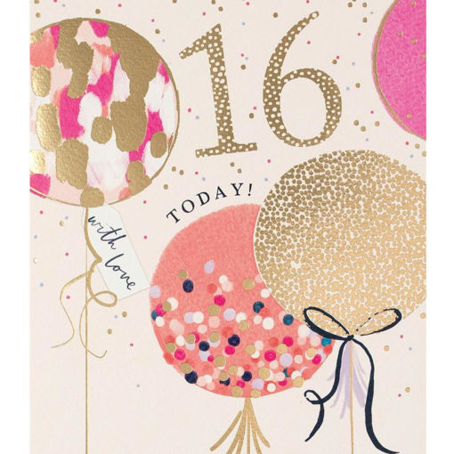 Picture of 16 TODAY WITH LOVE BIRTHDAY CARD
